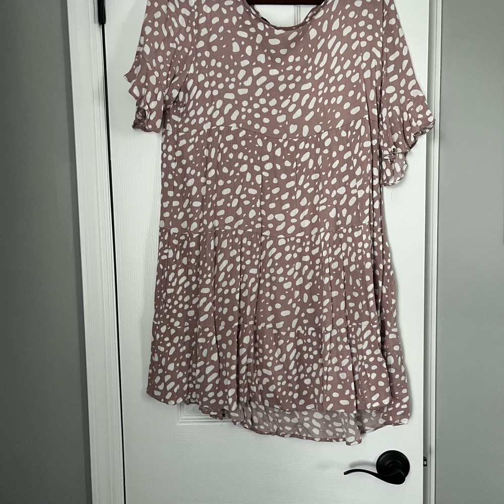 Women's Pink Patterned Dress